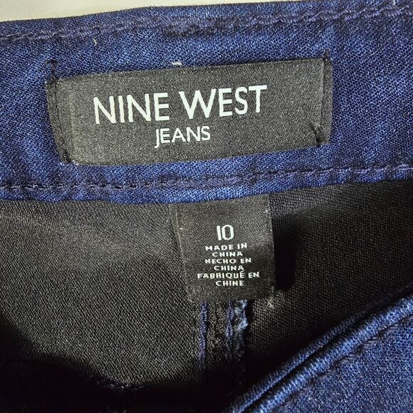 Nine West Dark Indigo Skinny Jeans Size 10 - Picture 5 of 7